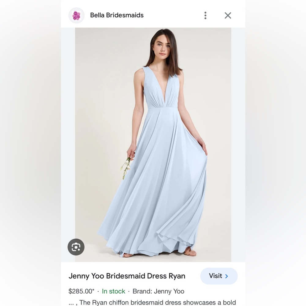 Jenny Yoo “Ryan Dress” Size 6 - Whisper Blue
